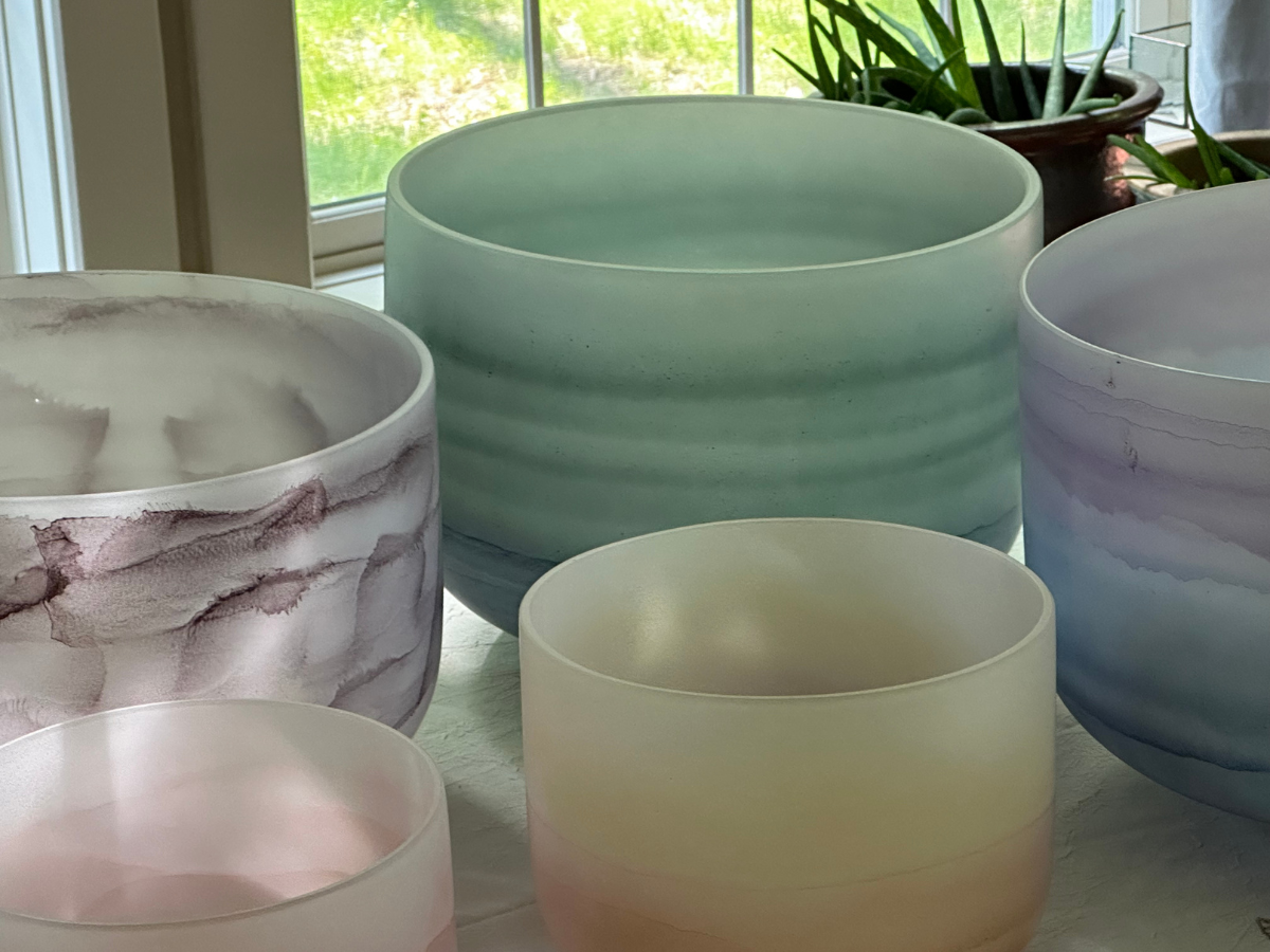 Custom Gemstone Fusion Crystal Singing Bowls