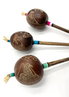Peruvian Elements Rattle With Grass Top