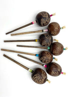 Peruvian Elements Rattle With Grass Top