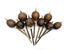 Peruvian Hummingbird Flower Rattle With Grass Top