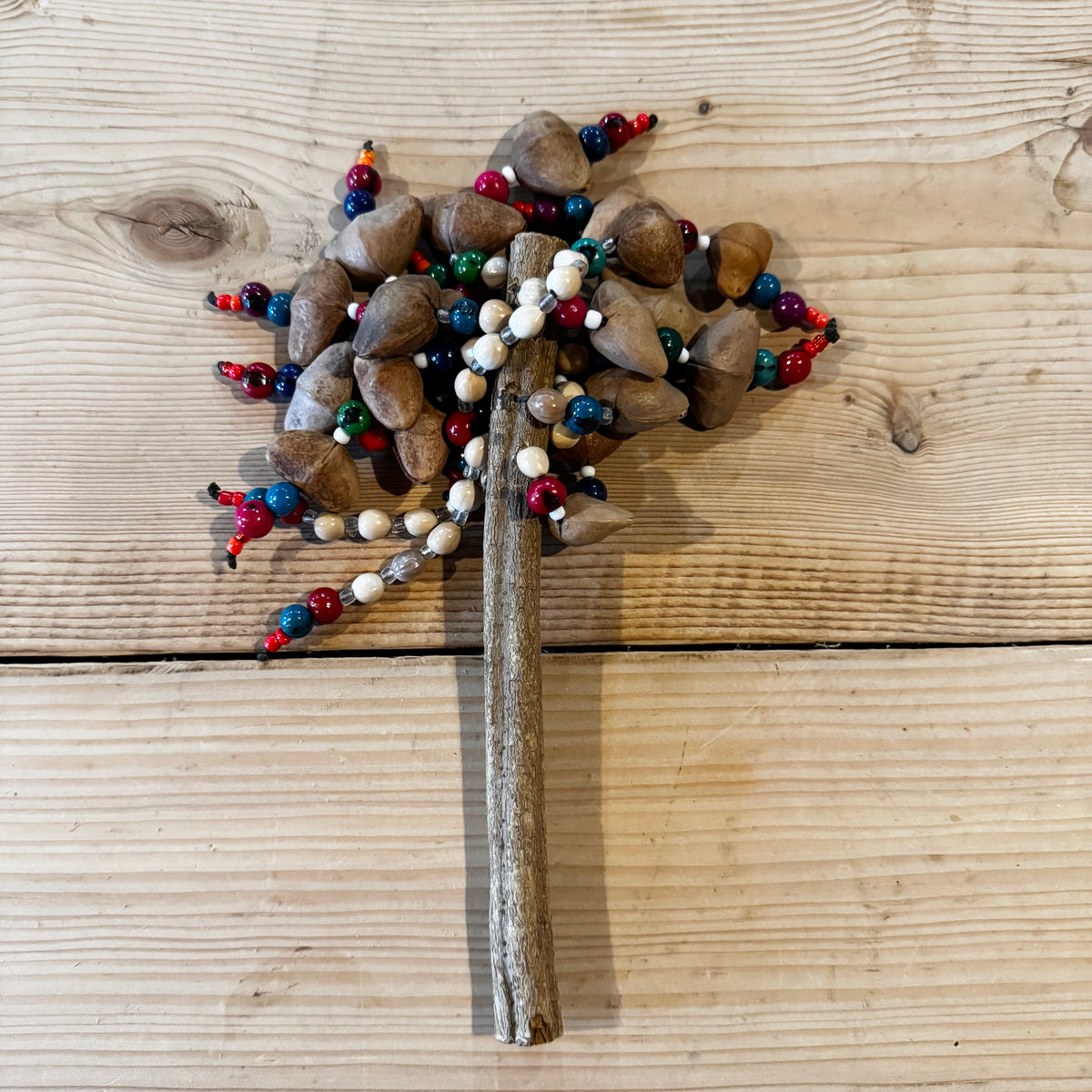 Peruvian Kenari Seed Pod Rattle With Beads | Sunreed – Sunreed™ Instruments