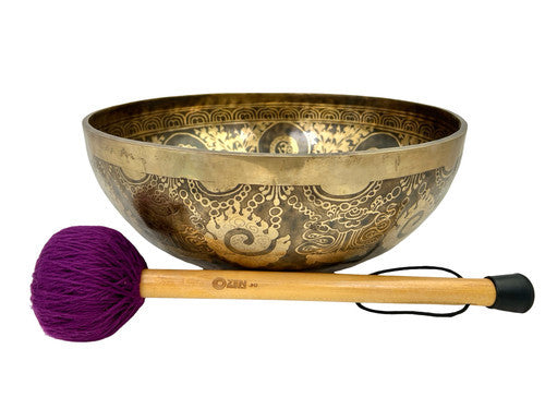 Zen Grounding 8510 Gram D#/A# Note Singing Bowl 18